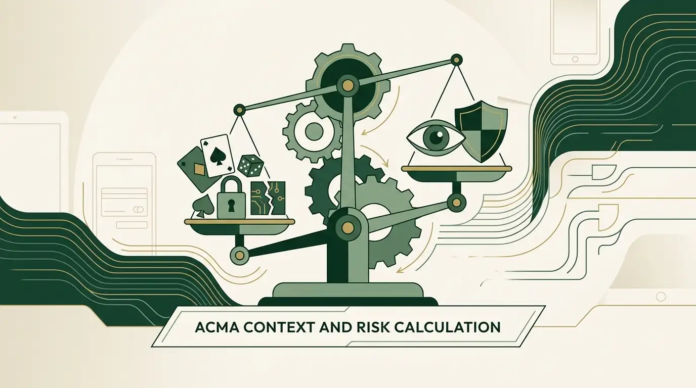 Illustration: ACMA context changes the risk calculation