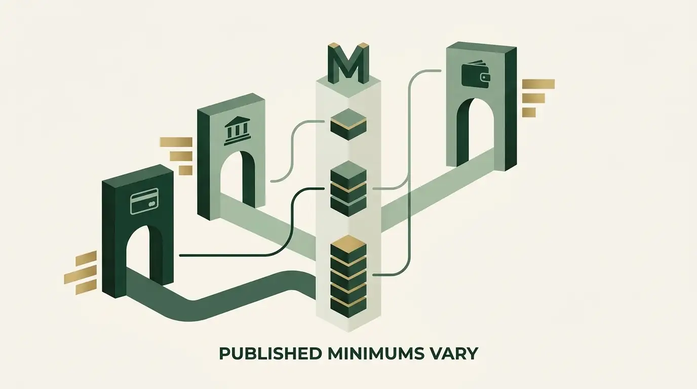 Illustration: Published minimums differ by method