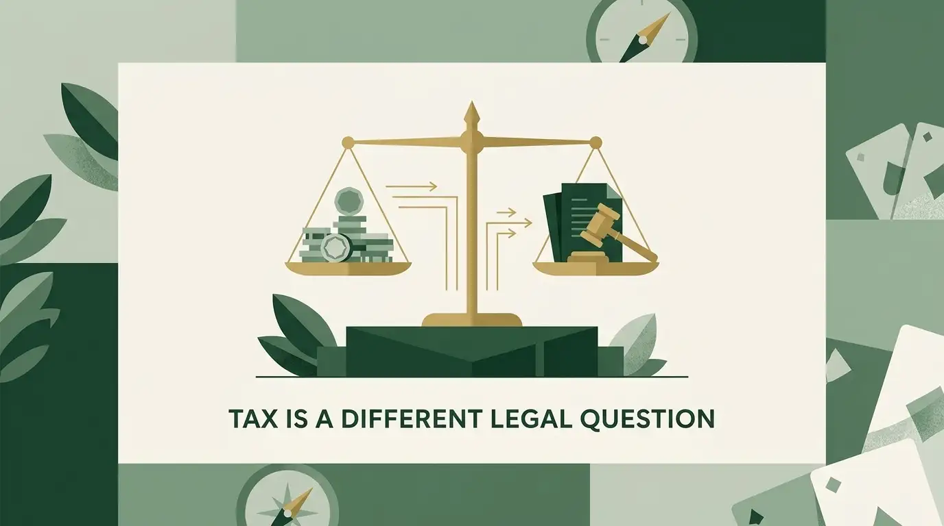 Illustration: Tax is a different legal question