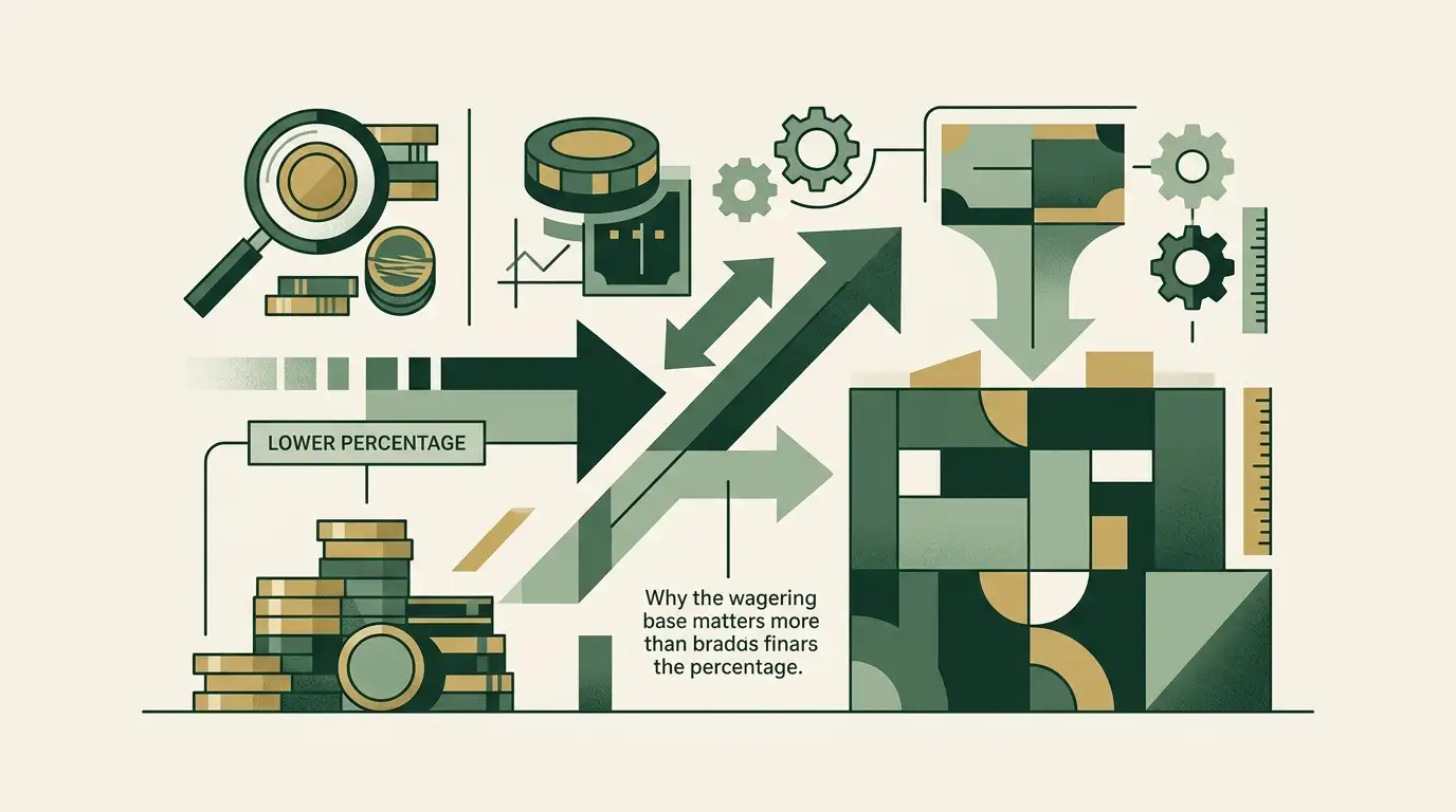 Illustration: Why the wagering base matters more than the percentage
