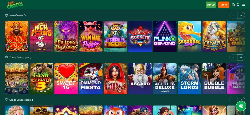 PlayCroco Games and Pokies: RTG Catalogue, Tables and Practice Play
